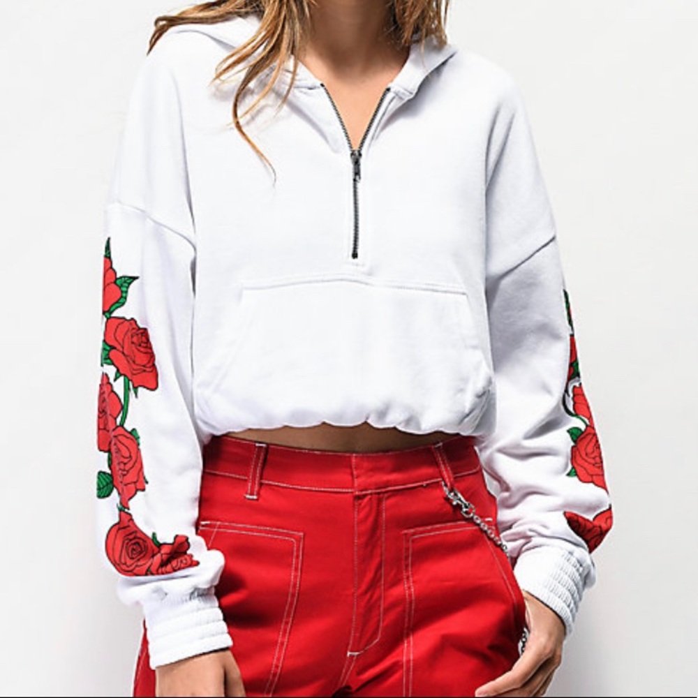 Emypre Sereane Rose Quarter Zip Up